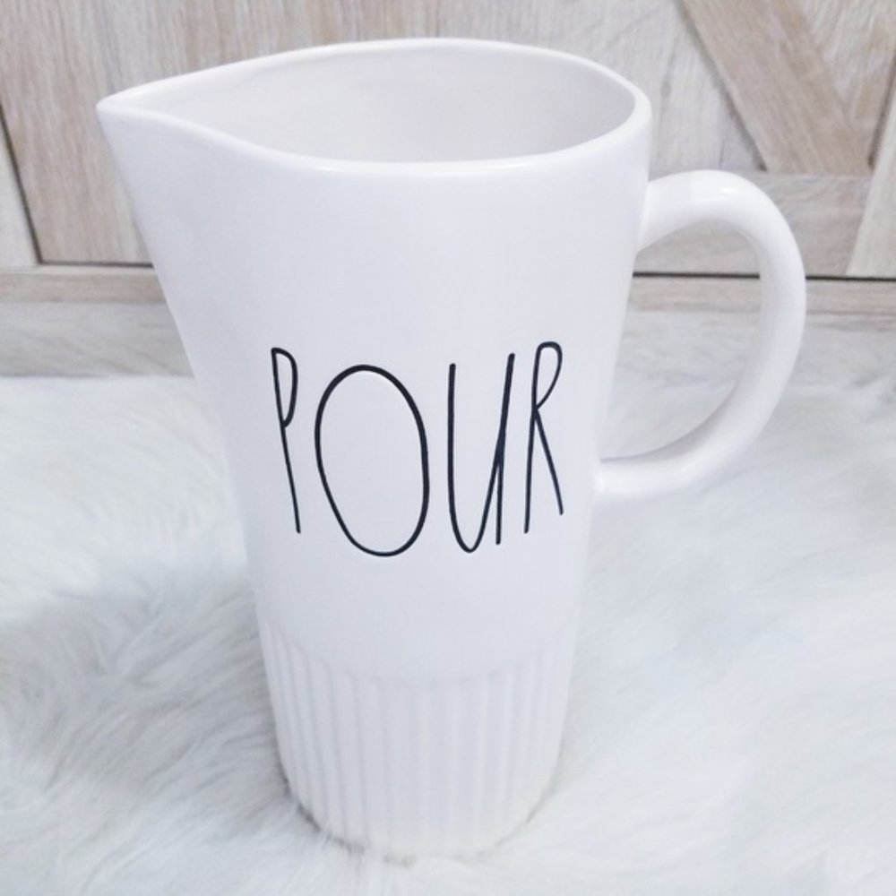 NWT Rae Dunn POUR Pitcher LL New Design